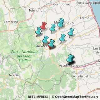 Mappa Via Campo Sportivo, 63087 Comunanza AP, Italia (12.1515)