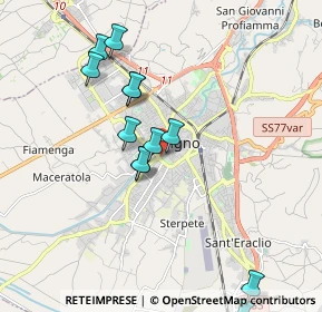 Mappa Via Santa Maria Infraportas, 06034 Foligno PG, Italia (1.9525)