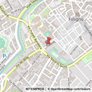 Mappa Via Santa Maria Infraportas, 23, 06034 Foligno, Perugia (Umbria)