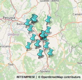 Mappa Supermercato Tigre, 06034 Foligno PG, Italia (9.8835)