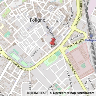 Mappa Viale Luigi Chiavellati, 10, 06034 Foligno, Perugia (Umbria)