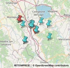 Mappa Piazza Matteotti, 06062 Città della Pieve PG, Italia (10.73067)