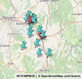 Mappa Via Cortella, 06034 Foligno PG, Italia (12.45316)