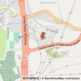 Mappa via Sassovivo, 41, 06034 Foligno, Perugia (Umbria)