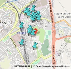 Mappa Via Sante Costantini, 06034 Foligno PG, Italia (0.408)