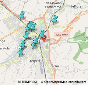 Mappa Via Sante Costantini, 06034 Foligno PG, Italia (1.76917)