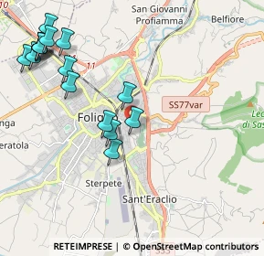 Mappa Via Sante Costantini, 06034 Foligno PG, Italia (2.55813)
