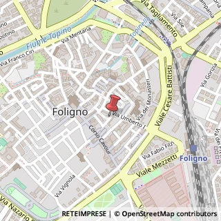Mappa Via Rinaldi,  26, 06034 Foligno, Perugia (Umbria)