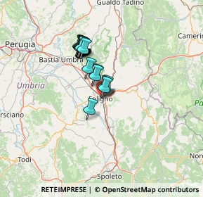 Mappa Via dei Monasteri, 06034 Foligno PG, Italia (10.9605)