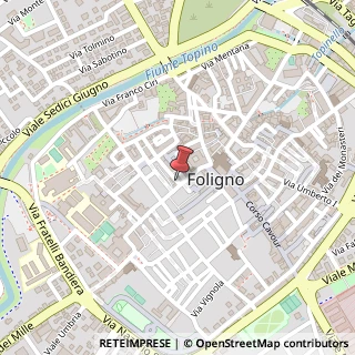 Mappa Piazza Don Giovanni Minzoni, 1-3, 06034 Foligno, Perugia (Umbria)