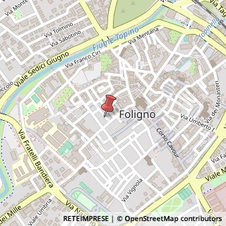 Mappa Via Benedetto Cairoli, 8, 06034 Foligno, Perugia (Umbria)