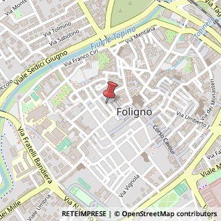 Mappa Piazza del Grano, 4, 06034 Foligno, Perugia (Umbria)