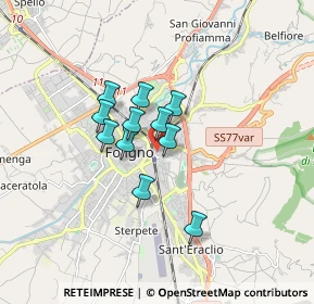 Mappa Via Aldo Capitini, 06034 Foligno PG, Italia (1.16636)