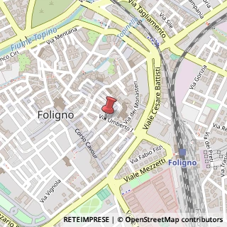 Mappa Via Umberto I, 46, 06034 Foligno, Perugia (Umbria)