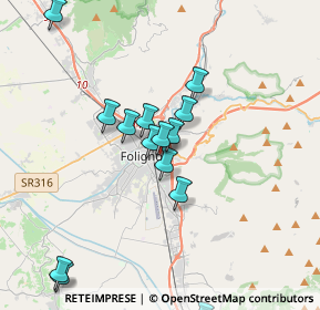 Mappa Via Po, 06034 Foligno PG, Italia (3.69571)