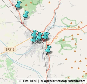 Mappa Via Po, 06034 Foligno PG, Italia (2.81917)