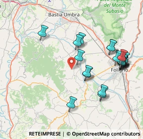 Mappa Via del Molino, 06031 Bevagna PG, Italia (8.676)