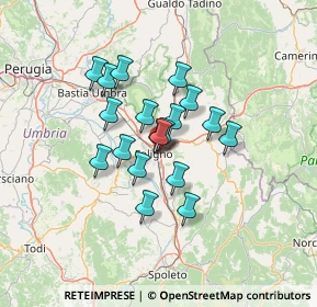 Mappa Via Fiume Nera, 06034 Foligno PG, Italia (9.95158)
