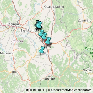 Mappa Viale Cesare Battisti, 06034 Foligno PG, Italia (11.0045)