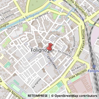 Mappa Via Giuseppe Garibaldi, 16, 06034 Foligno, Perugia (Umbria)