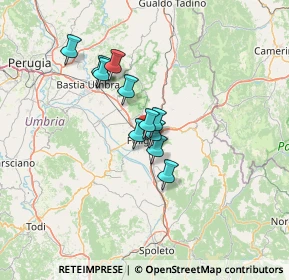 Mappa Via Giustiniano Pagliarini, 06034 Foligno PG, Italia (9.58)
