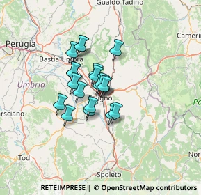 Mappa Via Giustiniano Pagliarini, 06034 Foligno PG, Italia (8.6805)