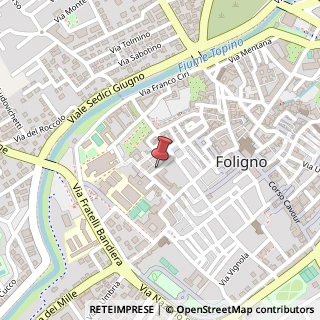 Mappa Vicolo Reclusorio,  3, 06034 Foligno, Perugia (Umbria)