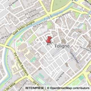 Mappa Via Maurizio Quadrio, 21, 06034 Foligno, Perugia (Umbria)