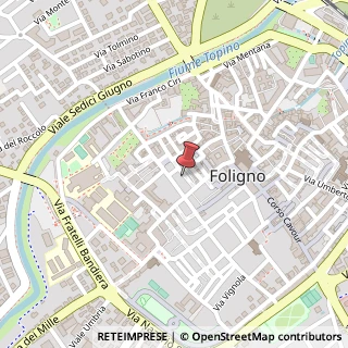 Mappa Via Maurizio Quadrio, 15, 06034 Foligno, Perugia (Umbria)