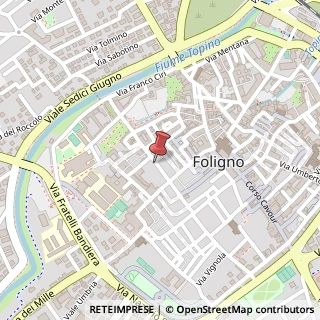 Mappa Via Palestro, 21, 06034 Foligno, Perugia (Umbria)
