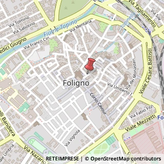 Mappa Via Bagni, 6, 06034 Foligno, Perugia (Umbria)