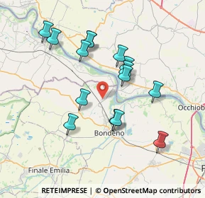 Mappa Via Nicolò Copernico, 44012 Bondeno FE, Italia (6.90533)