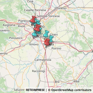 Mappa Via Santena, 10029 Villastellone TO, Italia (11.3425)