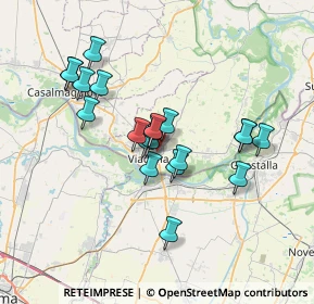 Mappa Via Delfini Pietro, 46019 Viadana MN, Italia (6.03)