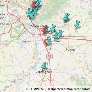 Mappa Via Don Eugenio Bruno, 10029 Villastellone TO, Italia (9.9055)