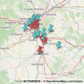 Mappa Via Don Eugenio Bruno, 10029 Villastellone TO, Italia (11.5565)