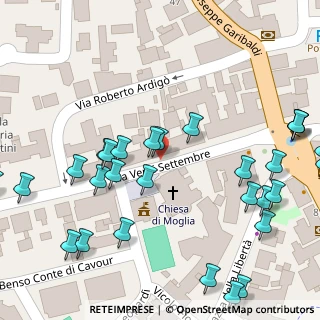 Mappa Via XX Settembre, 46024 Moglia MN, Italia (0.07586)