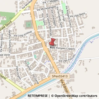 Mappa Viale Pompeo Coppini, 8, 46024 Moglia, Mantova (Lombardia)