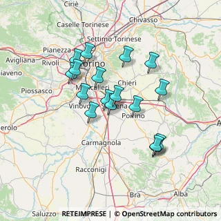 Mappa Fermata 26436 - VILLASTELLONE, 10029 Villastellone TO, Italia (12.22353)