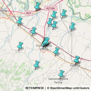 Mappa Localita' Case Draghi, 29013 Carpaneto piacentino PC, Italia (8.204)