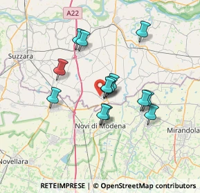 Mappa Via Giuseppe Verdi, 46024 Moglia MN, Italia (5.50857)