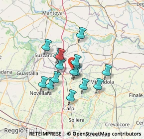 Mappa Via Giuseppe Verdi, 46024 Moglia MN, Italia (10.39067)