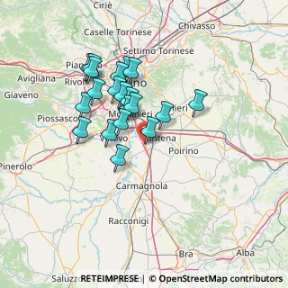 Mappa Via Moncalieri, 10029 Villastellone TO, Italia (12.044)