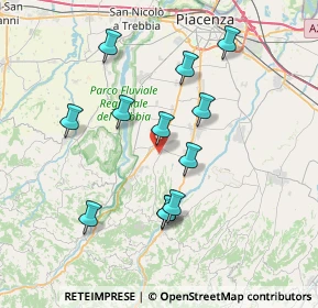 Mappa Larzano di Rivergaro, 29029 Piacenza PC, Italia (7.01833)
