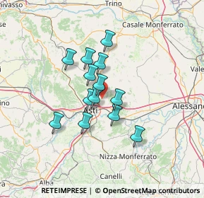 Mappa Strada per Valterza, 14037 Castiglione AT, Italia (9.86154)