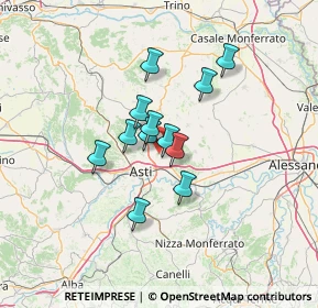 Mappa Strada per Valterza, 14037 Castiglione AT, Italia (9.28917)