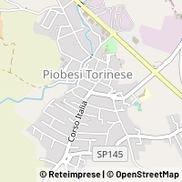 Mapa Piobesi Torinese