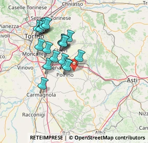 Mappa Strada Poirino, 10020 Riva presso Chieri TO, Italia (13.2955)
