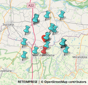 Mappa Via Tangenziale Nord, 46024 Moglia MN, Italia (6.11263)