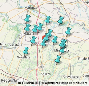 Mappa Via Tiziano, 46024 Moglia MN, Italia (11.38412)